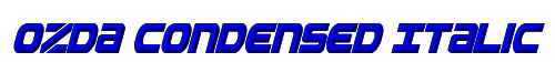Ozda Condensed Italic 