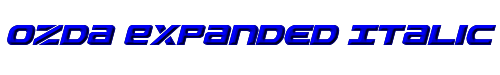 Ozda Expanded Italic 