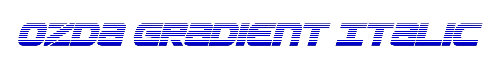 Ozda Gradient Italic 