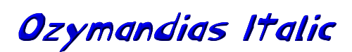 Ozymandias Italic 
