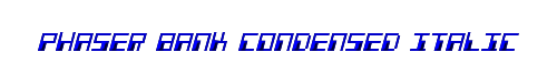 Phaser Bank Condensed Italic 