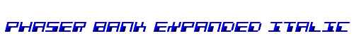 Phaser Bank Expanded Italic 