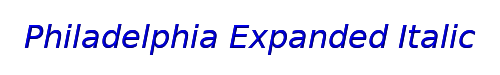 Philadelphia Expanded Italic 