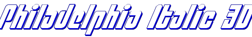 Philadelphia Italic 3D 