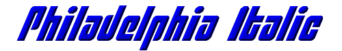 Philadelphia Italic 
