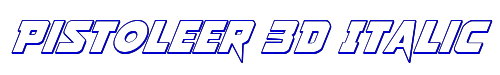 Pistoleer 3D Italic 