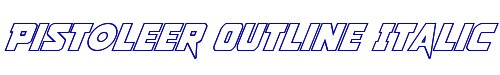 Pistoleer Outline Italic 
