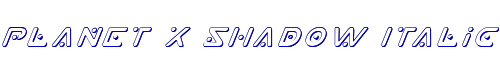 Planet X Shadow Italic 