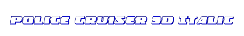 Police Cruiser 3D Italic 