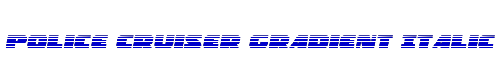 Police Cruiser Gradient Italic 
