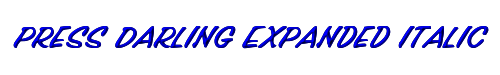 Press Darling Expanded Italic 