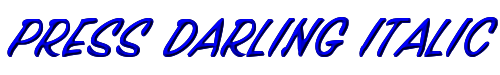 Press Darling Italic 