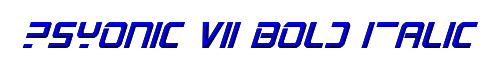 PsYonic VII Bold Italic 