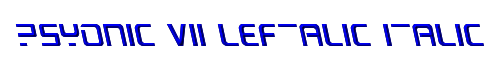 PsYonic VII Leftalic Italic 