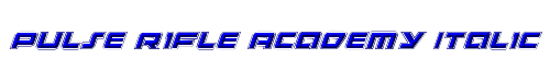 Pulse Rifle Academy Italic 
