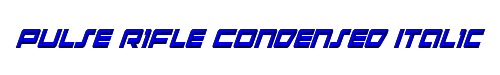 Pulse Rifle Condensed Italic 