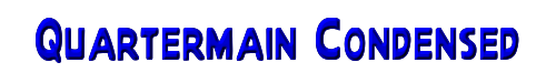 Quartermain Condensed 