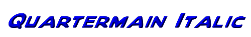Quartermain Italic 