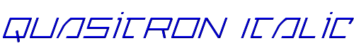 Quasitron Italic 