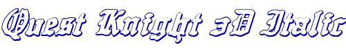 Quest Knight 3D Italic 