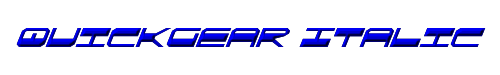 QuickGear Italic 