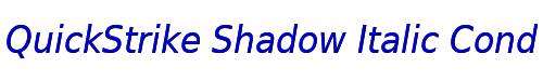 QuickStrike Shadow Italic Condensed 
