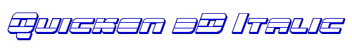 Quicken 3D Italic 
