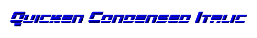 Quicken Condensed Italic 