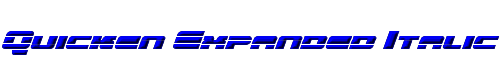Quicken Expanded Italic 