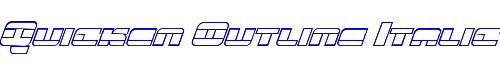 Quicken Outline Italic 