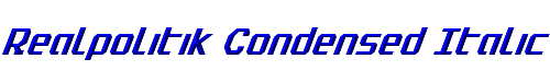 Realpolitik Condensed Italic 