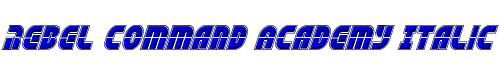 Rebel Command Academy Italic 