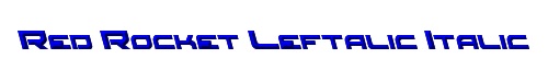 Red Rocket Leftalic Italic 