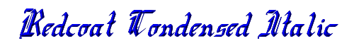 Redcoat Condensed Italic 
