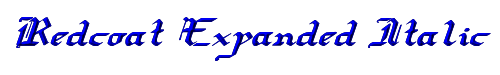 Redcoat Expanded Italic 