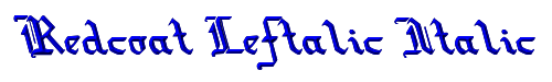 Redcoat Leftalic Italic 