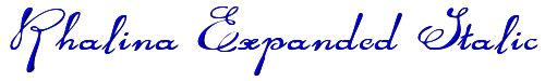 Rhalina Expanded Italic 
