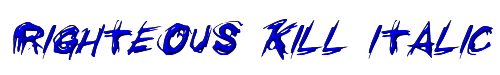 Righteous Kill Italic 