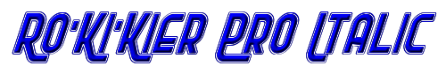 Ro'Ki'Kier Pro Italic 