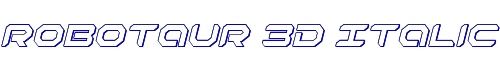Robotaur 3D Italic 