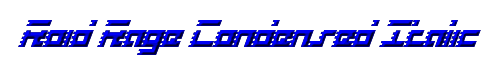 Roid Rage Condensed Italic 