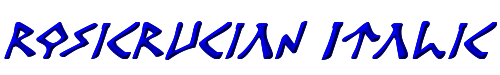 Rosicrucian Italic 