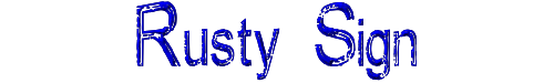 Rusty Sign 
