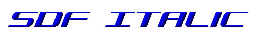 SDF Italic 