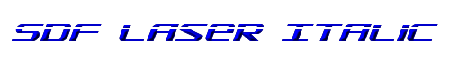 SDF Laser Italic 