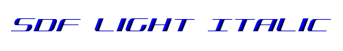 SDF Light Italic 