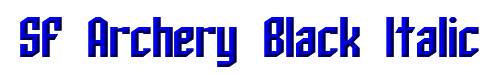 SF Archery Black Italic 