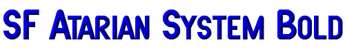 Click to use SF Atarian System Bold SF Atarian System Bold