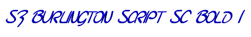 Click to use SF Burlington Script SC Bold Italic SF Burlington Script SC Bold Italic