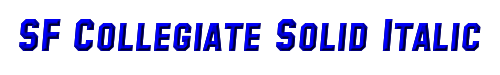 SF Collegiate Solid Italic 